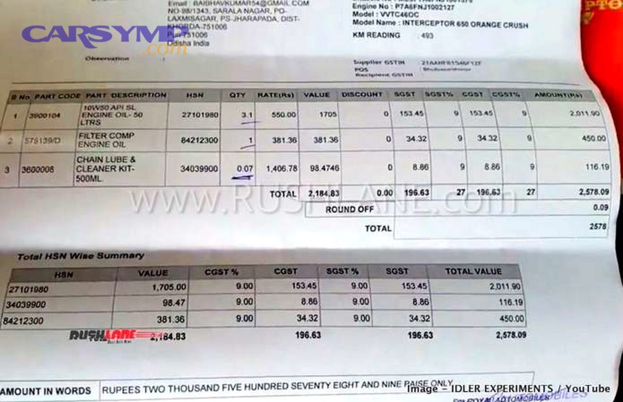 Mechanic writing an estimate for vehicle maintenance services