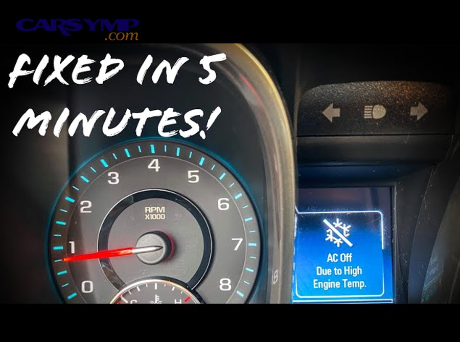 What less-common or vehicle-specific issues can mimic “overheats at idle with A/C on”?