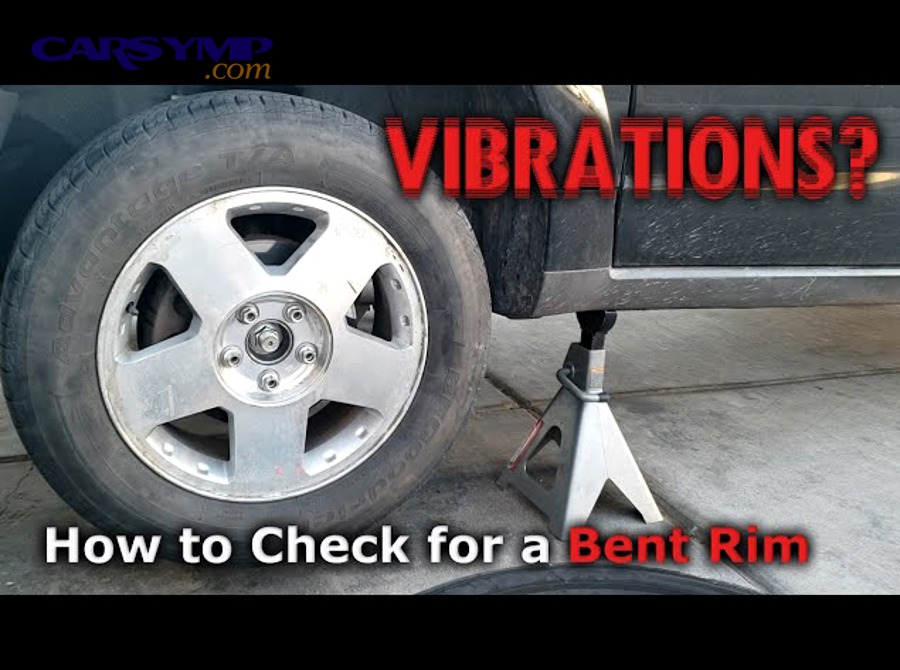 illustration showing how bent rim causes vehicle to pull to one side