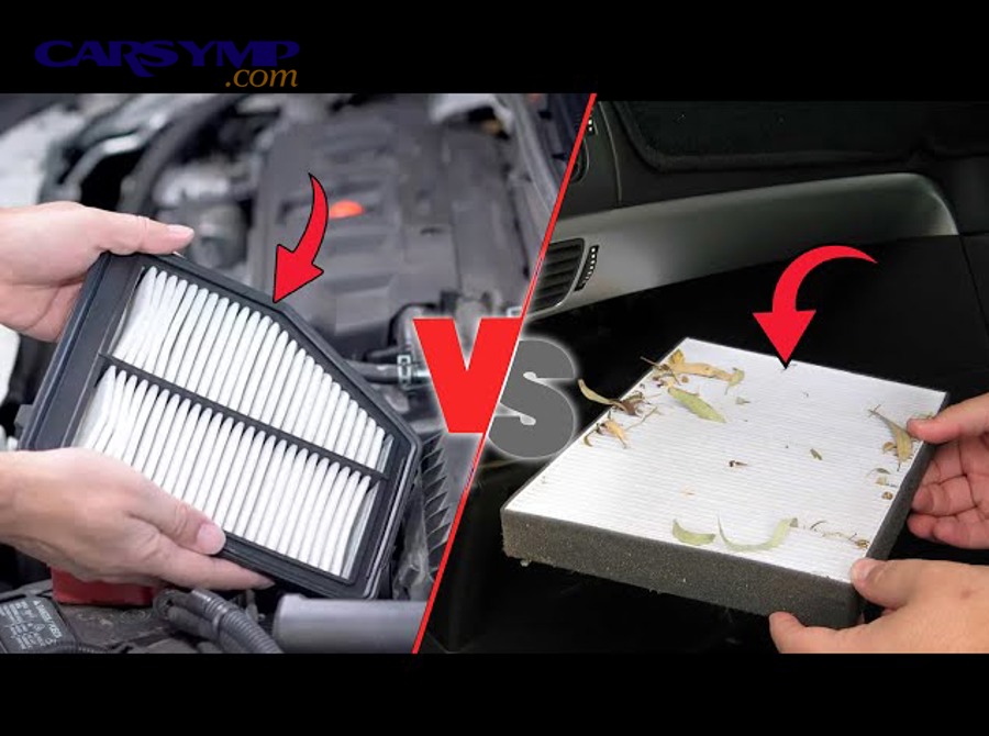 Cabin air filter element example with specialized layered media