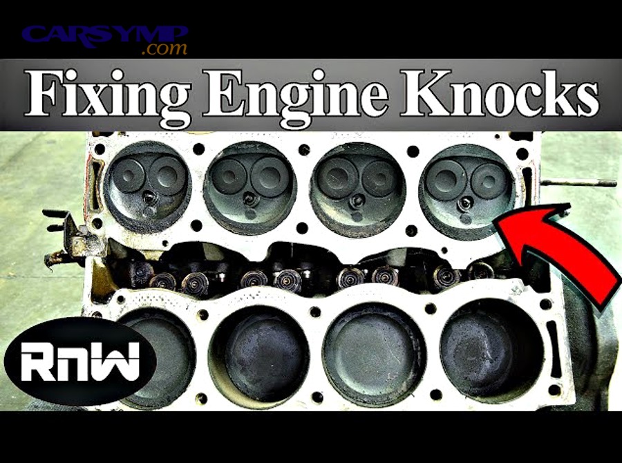 How can you diagnose engine knocking at home vs at a shop?