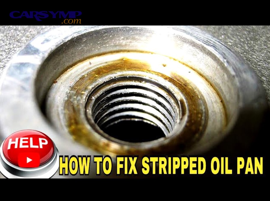 Which repair option should you choose for stripped oil pan threads?