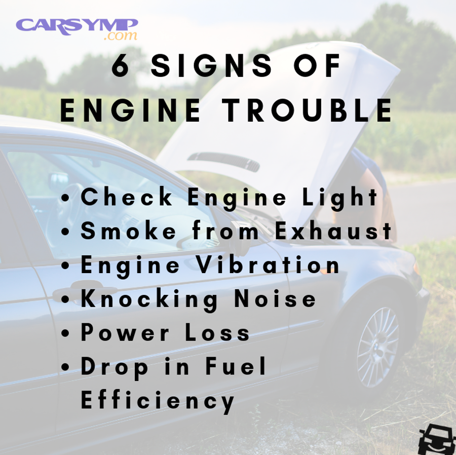 Engine components and tools illustrating repair vs rebuild vs replacement