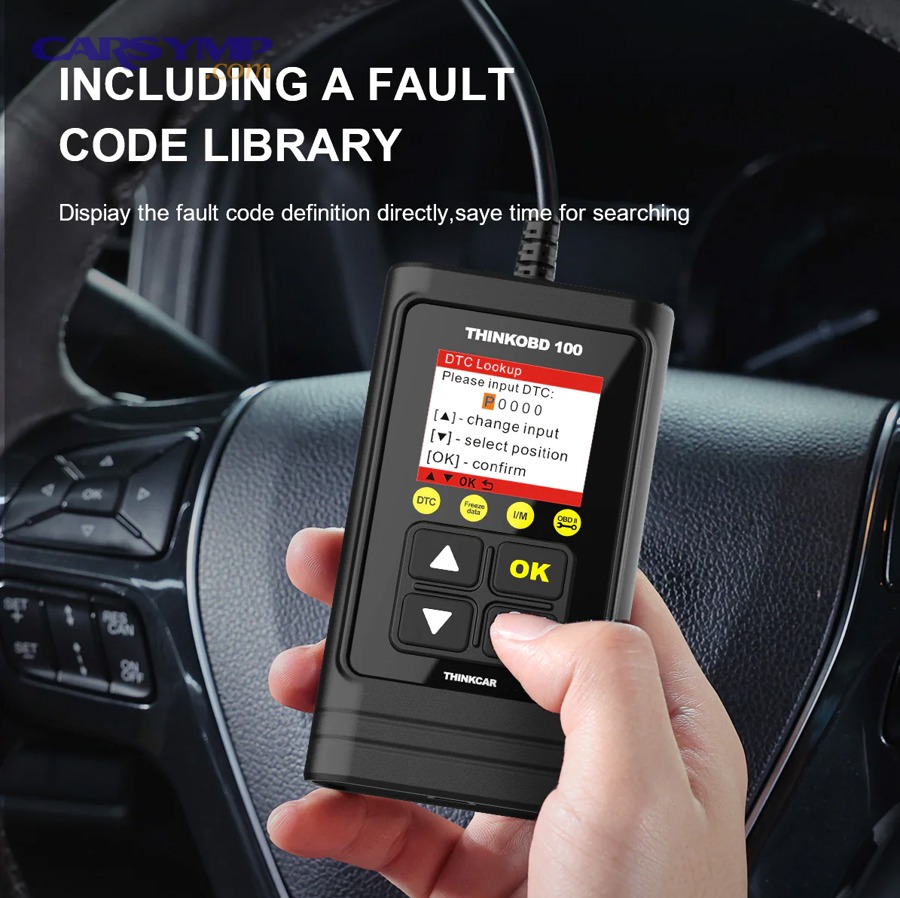 OBD2 scanner used for reading misfire codes and live data