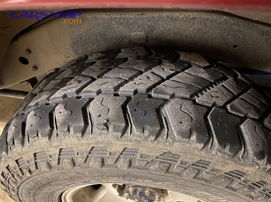 Wheel bearing example used to understand wheel-bearing hum versus tire cupping noise