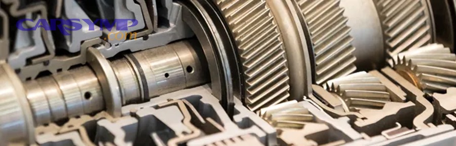 Transmission cooling system diagram showing heat exchanger and airflow path