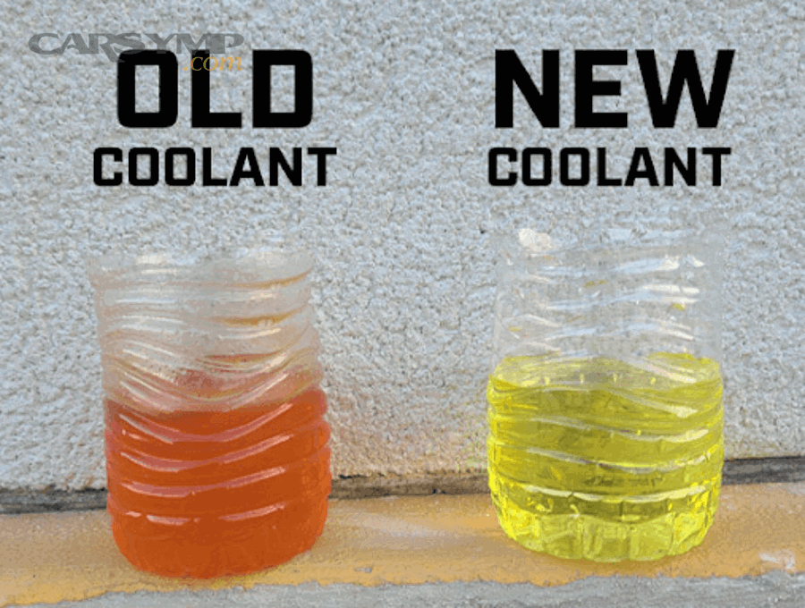 Different coolant colors illustrating why color alone does not define coolant chemistry