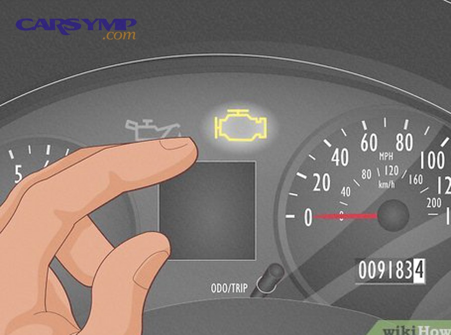 Engine bay view where vacuum hoses, wiring, and intake components can be checked for faults