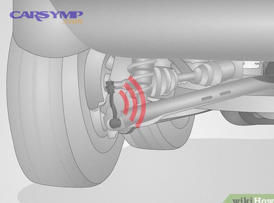 Failed CV boot leaking grease near front axle and suspension arm