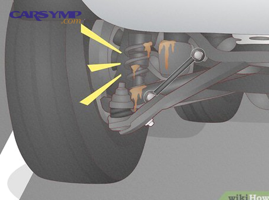engine at idle showing vibration with failed mount visible