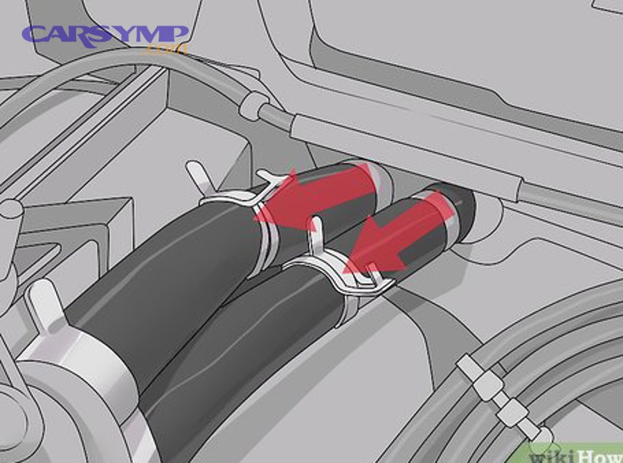 Engine coolant refill after heater core flush