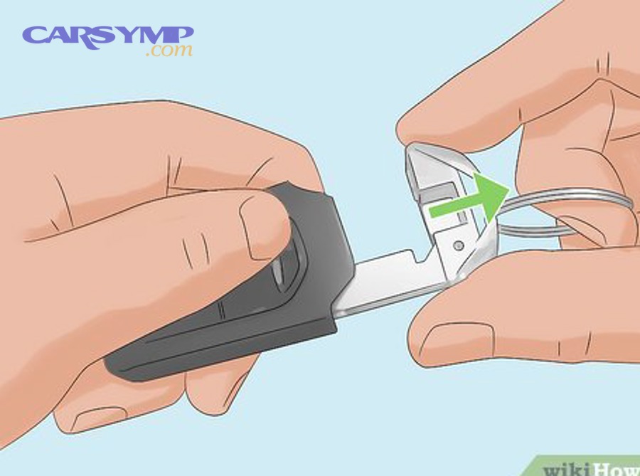 How do you test the key fob after replacing the battery?