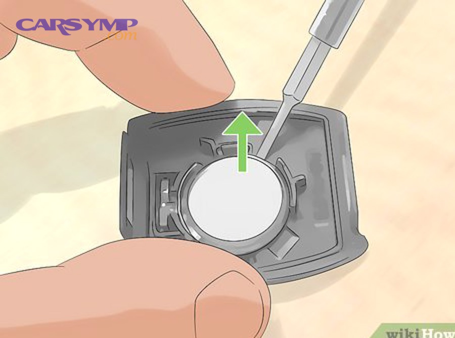 Plastic spudger tool for prying open snap-fit electronics like a key fob