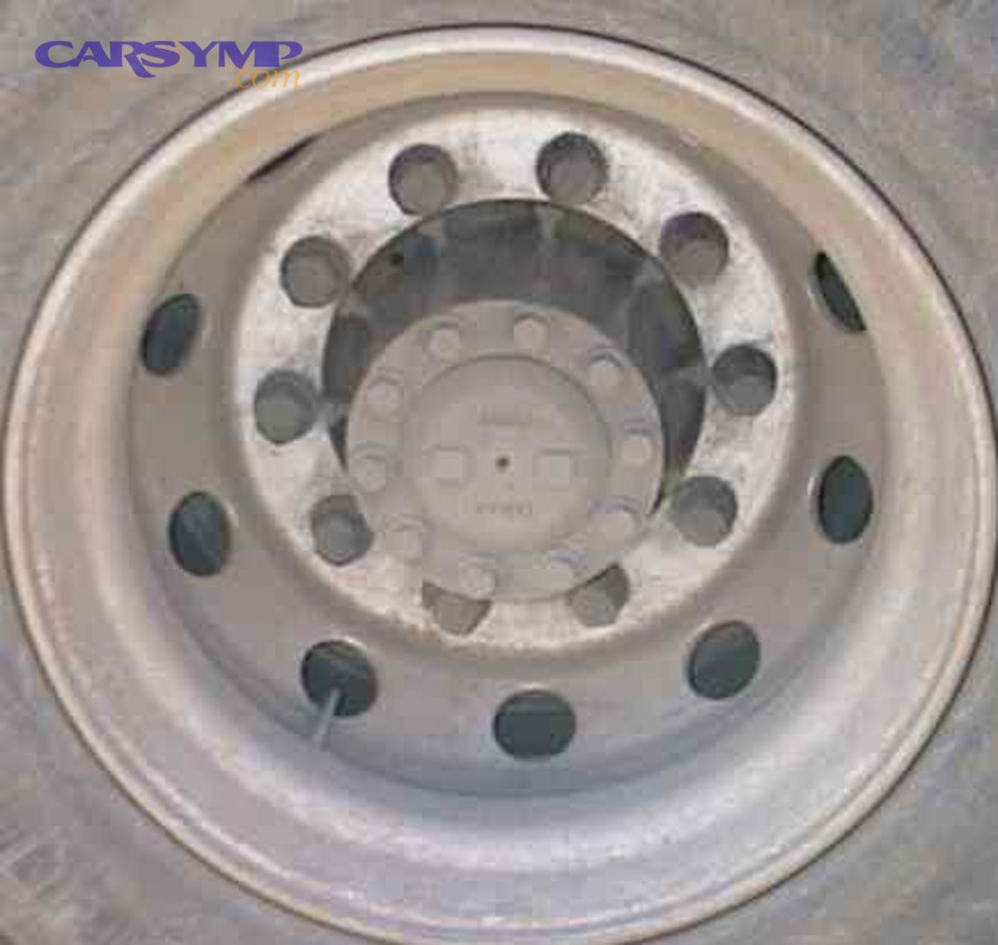 Diagram illustration showing star pattern sequence for 5-lug wheel tightening