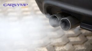 white exhaust smoke