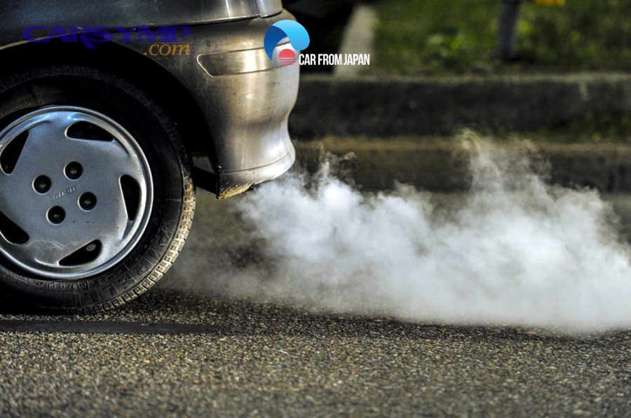 Close-up of a turbocharger on a car engine
