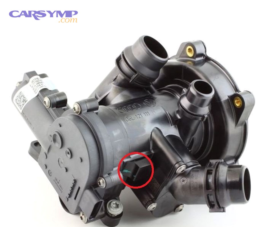 coolant leak stains and drips on engine block