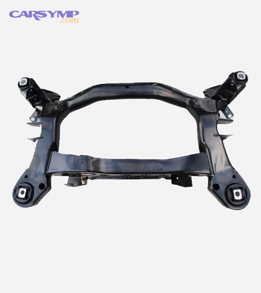 car suspension system showing shock absorbers and related components