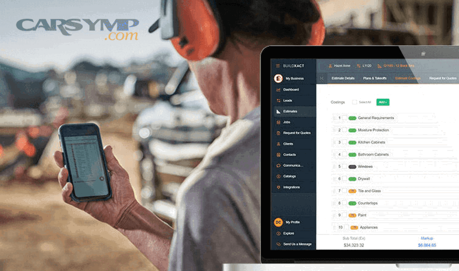 car in an auto service bay for alignment cost evaluation