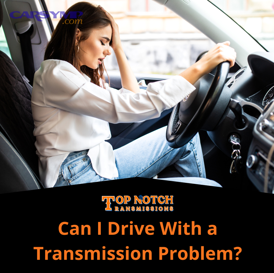 Transmission warning light illuminated on vehicle dashboard