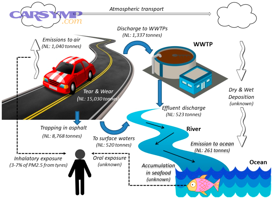 Diagram comparing common tire wear patterns including center wear edge wear and irregular wear