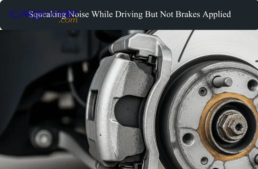 Mechanic performing diagnostic inspection of car suspension and brake components