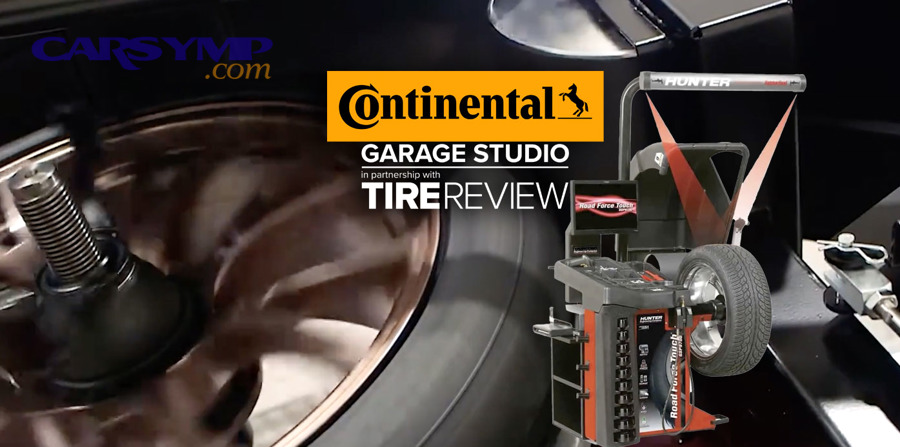 Close-up of high-performance tire and wheel setup