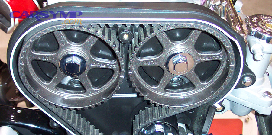 Timing belt close-up