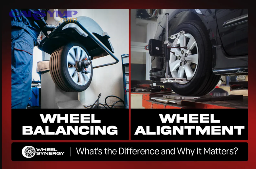 Vehicle positioned for wheel alignment service