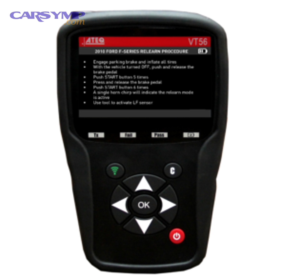 TPMS sensor mounted on wheel valve stem