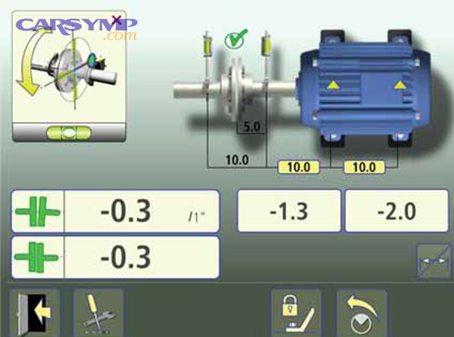 car owner reviewing alignment printout quickly and accurately