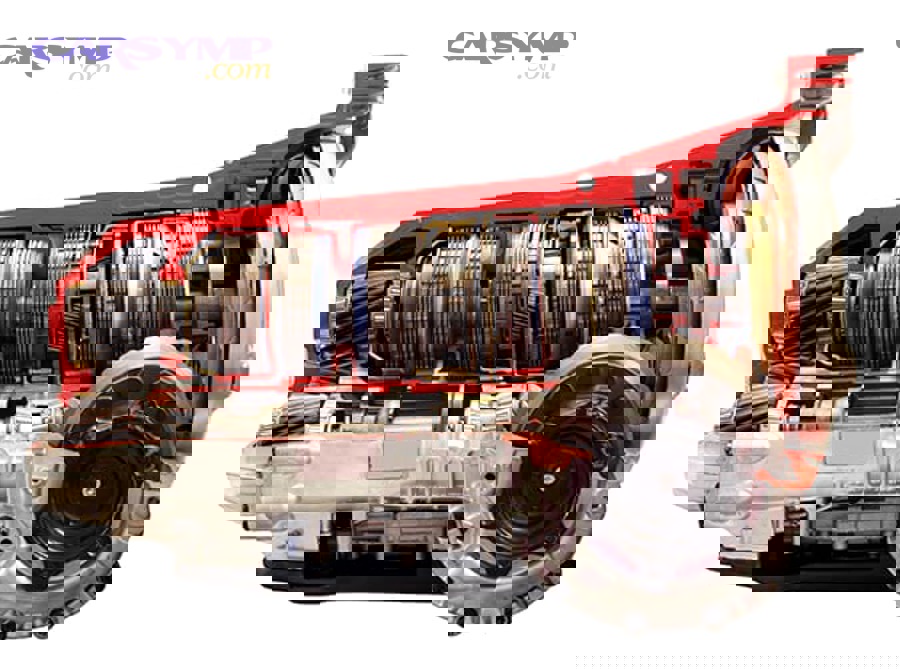 CVT belt and pulley system requiring specialized CVT fluid