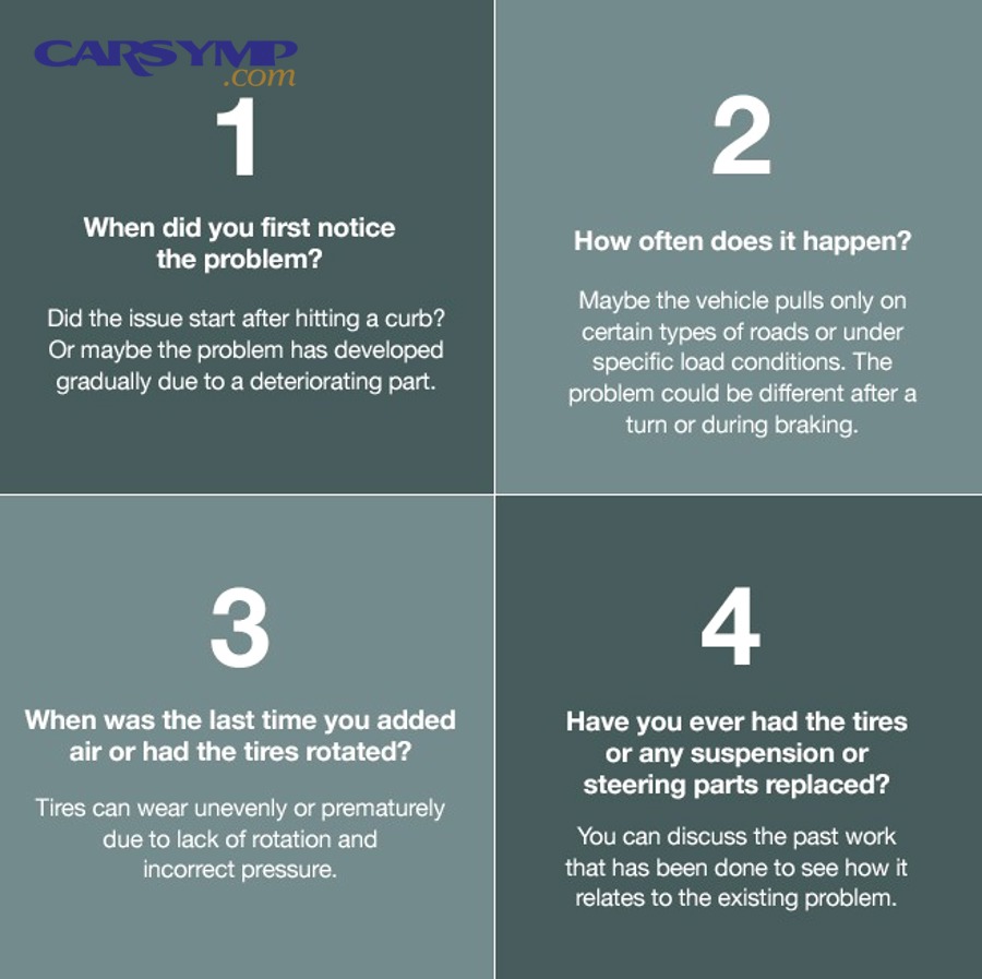 vehicle on wheel alignment machine during preventive alignment check