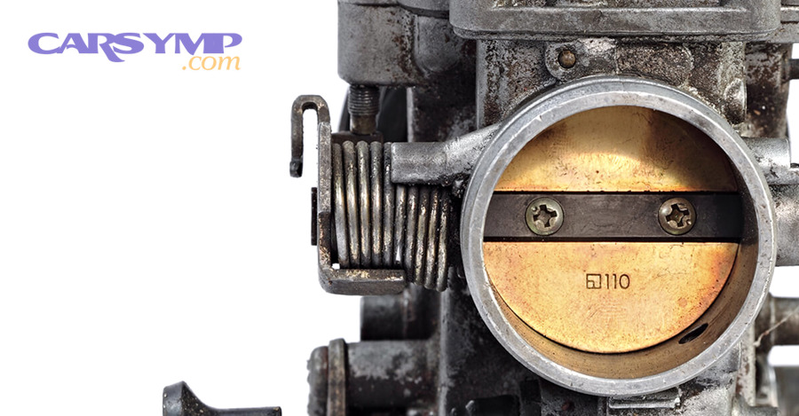 Personal protective equipment and tools laid out for safe throttle body cleaning