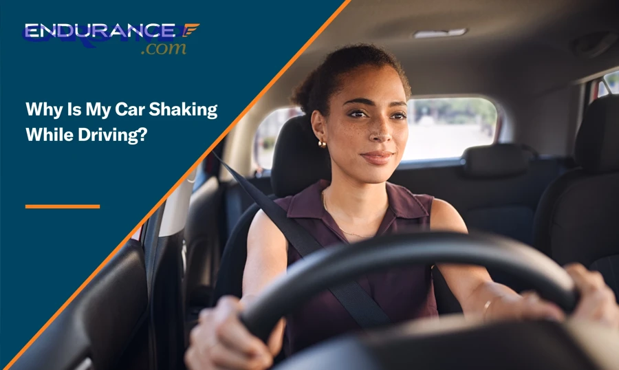 Mechanic inspecting wheel, brake, and suspension causes of severe vibration