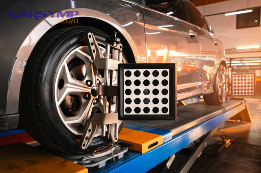 Wheel and tire setup that may affect alignment and tracking