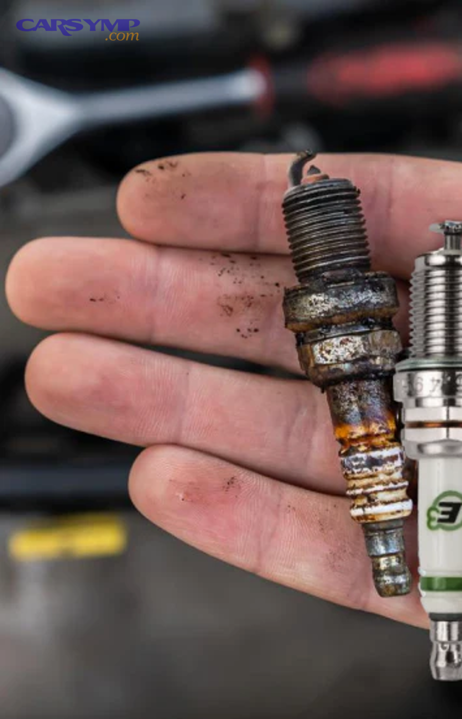 Spark plug close-up for car engine ignition