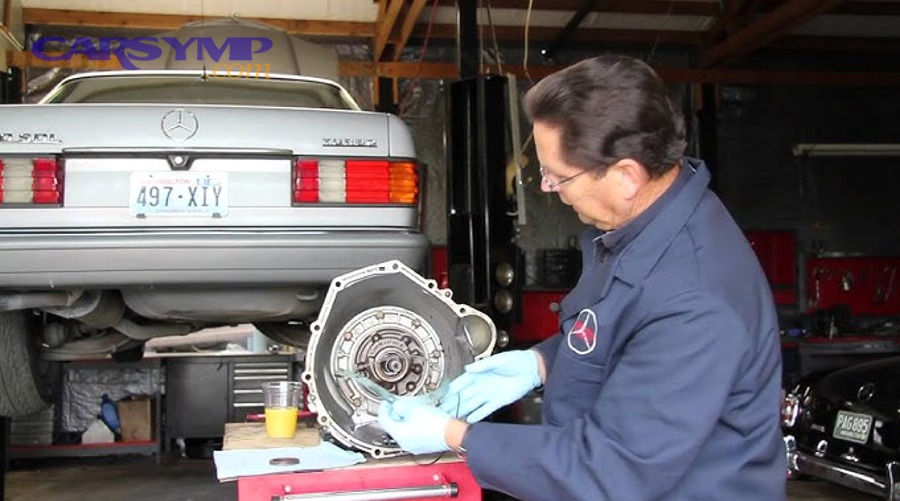 Torque converter internal components and fluid flow path diagram