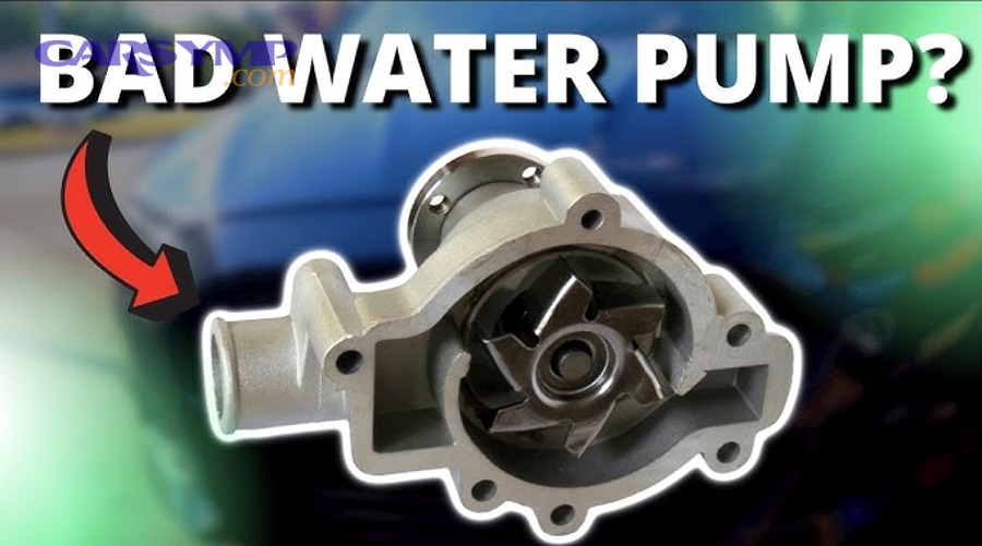 Car engine bay where water pump failure symptoms may appear