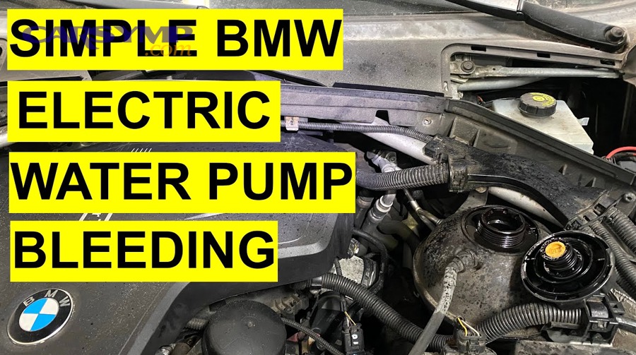How does bleeding air after water pump replacement relate to other cooling system repair situations?
