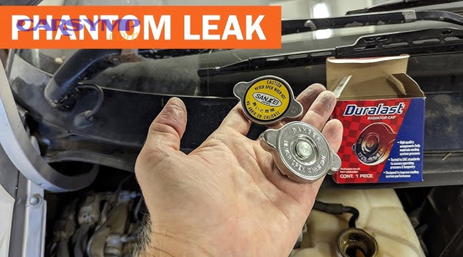 White exhaust smoke billowing from tailpipe indicating head gasket coolant leak