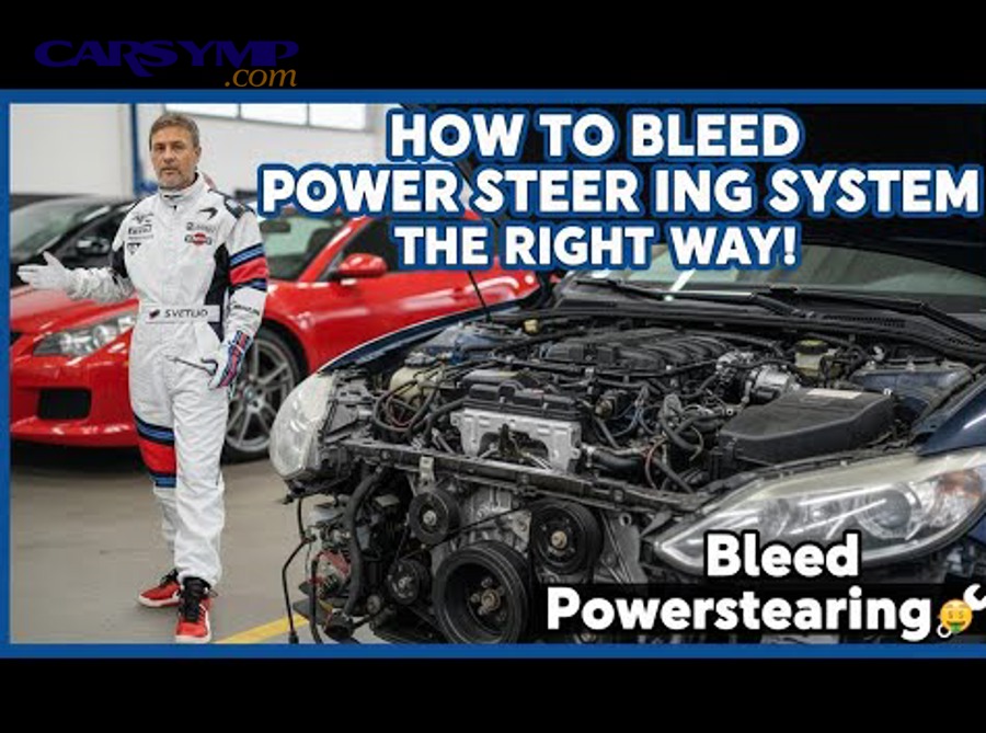 Foamy power steering fluid indicating air in system