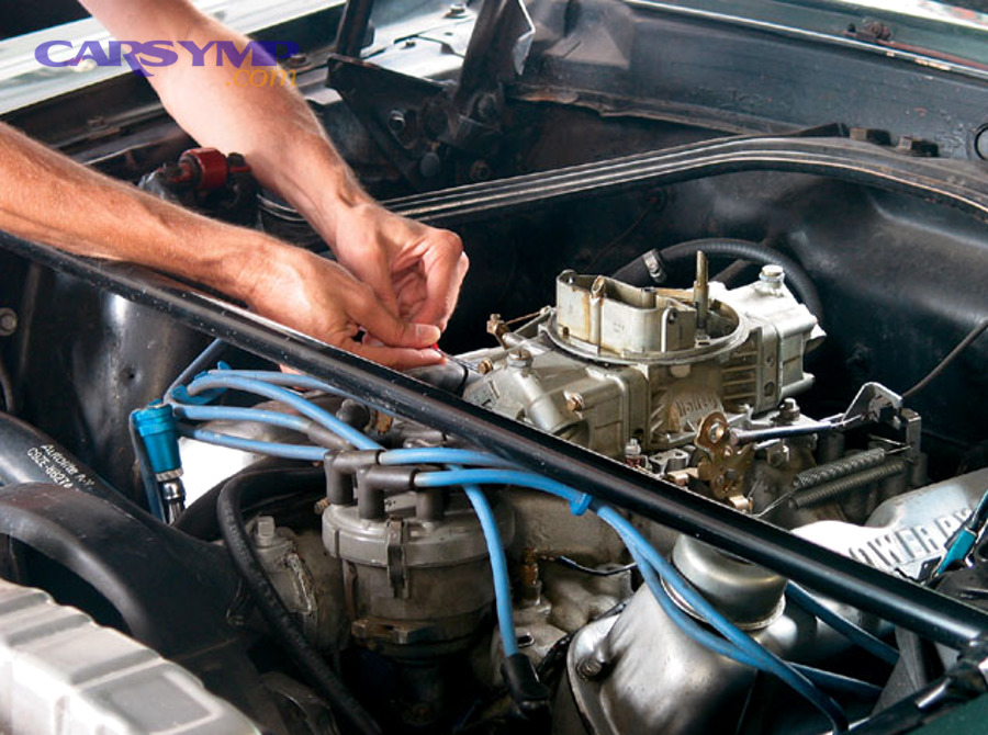 automotive multimeter testing battery voltage