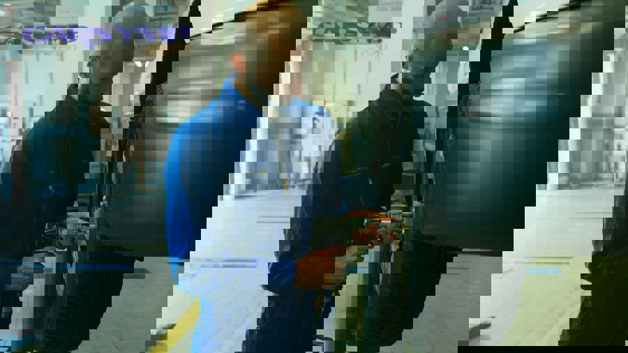 Close view of automotive repair highlighting careful installation and fluid quality