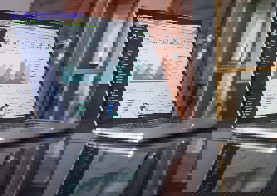 construction professional using estimating software on computer