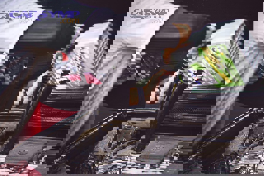 mechanic inspecting spark plugs for oil fouling