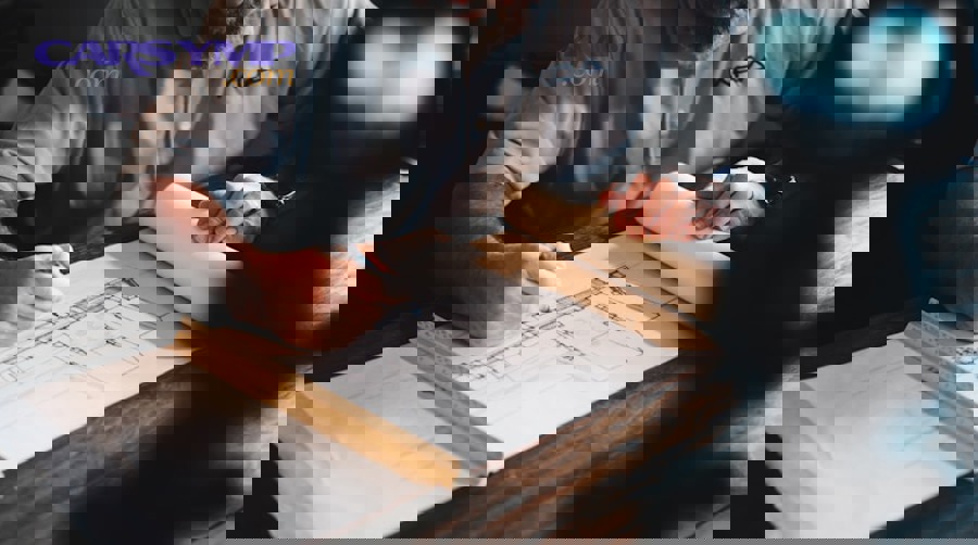 construction materials including lumber wood panels and building supplies stacked on site