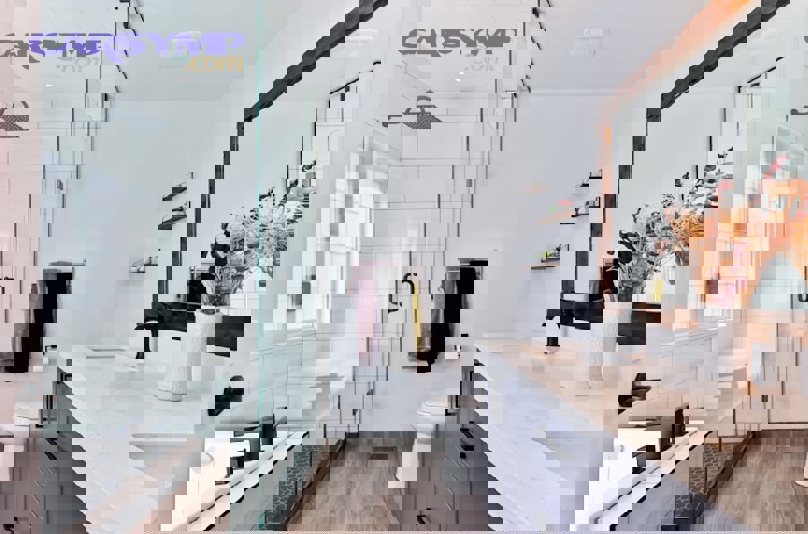 Kitchen fire damage showing soot and burn marks on walls and cabinets