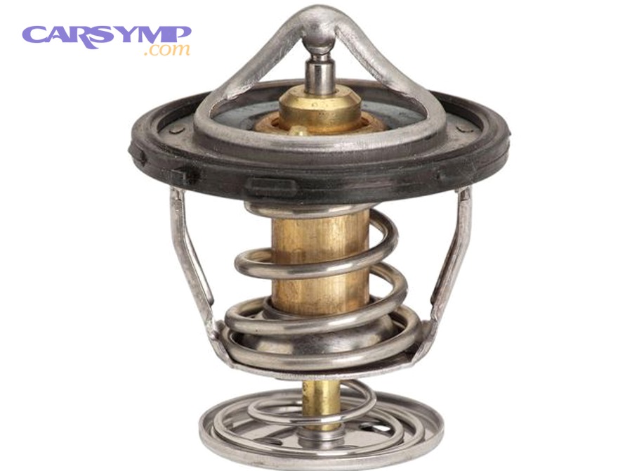 car dashboard showing check engine light illuminated and temperature gauge