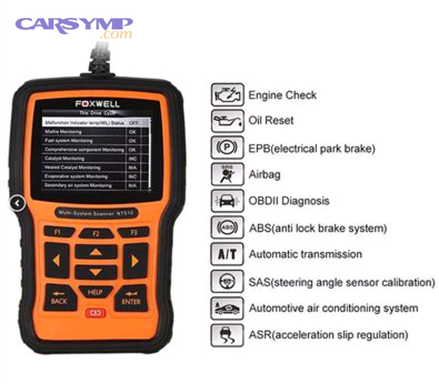 OBD scan tool used to read transmission trouble codes and freeze-frame data